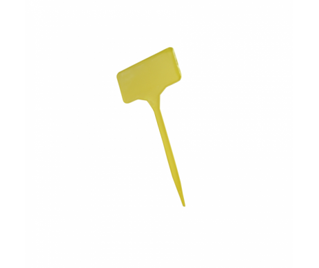 Kunststoff-Stecketiketten mit Schild, 15 cm, gelb, 100 Stk.