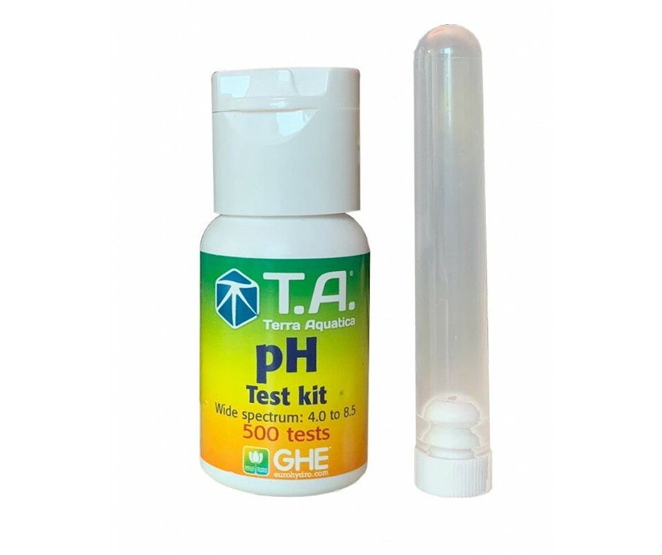 T.A. pH Test Kit mit Farbskala, Messbereich pH 4,0 - ph 8,5, 30 ml, reicht für 500 Tests