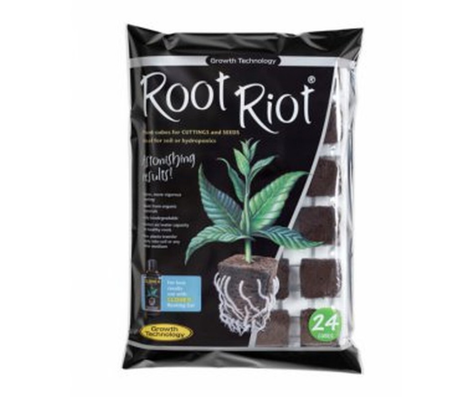 Root Riot organische Anzuchtwürfel Tray mit 24 Stk